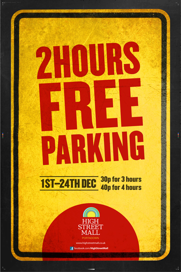 2 Hours Free parking at High Street Mall
