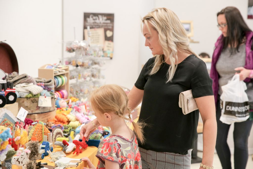 Philip Magowan Photography - Northern Ireland - 05th August 2016 High Street Mall in Portadown hosts a monthly craft fair, on the first Saturday in every month, organised by Sinead McMahon of Danann Crafts. Picture: Philip Magowan